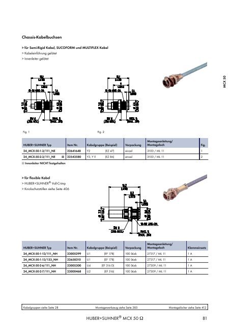 HF KOAXIALVERBINDER HAUPTKATALOG - Elcon