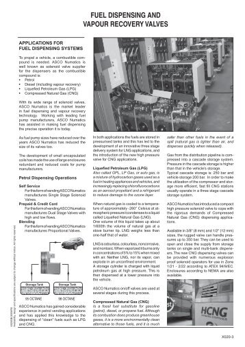 fuel dispensing and vapour recovery valves - ASCO Numatics