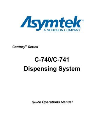 C-740/C-741 Dispensing System - Nordson Corporation