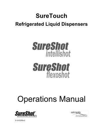 Operations Manual - SureShot Dispensing Systems