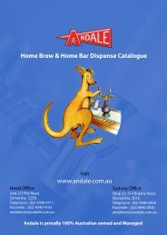 Andale Have Been Helping Australia Dispense beer For