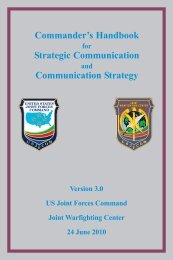 Commander's Handbook Strategic Communication Communication ...