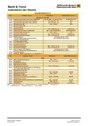 Markt & Trend - Raiffeisenbank Krems