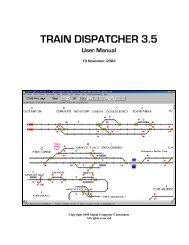 TRAIN DISPATCHER 3.5 - Signal Computer Consultants