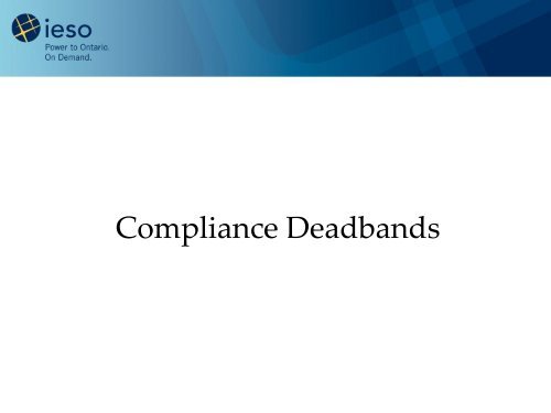 Dispatch Technical Working Group Summary (Updated) - IESO