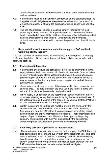 Guidelines for Prescribing, Authorising and Dispensing - Australian ...