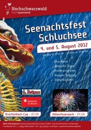 Seenachtsfest Schluchsee Seenachtsfest Schluchsee - toubiz 2.0 ...