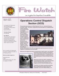Operation Control Dispatch Section - CERT Los Angeles