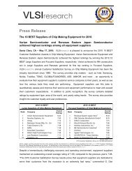 Press Release - VLSI Research