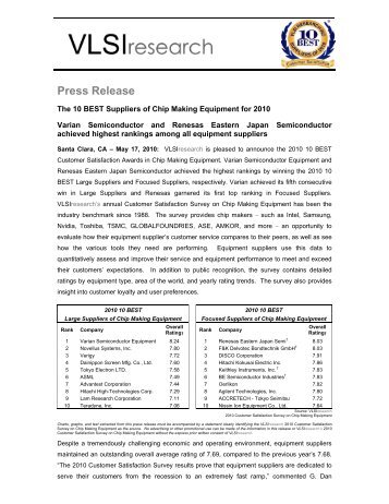 Press Release - VLSI Research