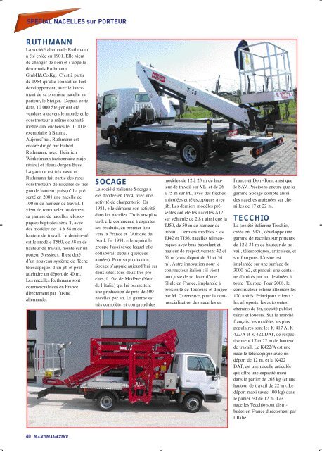 nacelle sur porteur vl