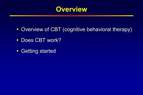 Cognitive Behavioral Therapy for Bipolar Disorder