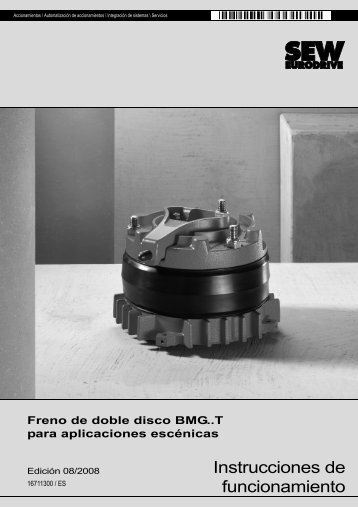 Freno de doble disco BMG..T para aplicaciones ... - SEW Eurodrive