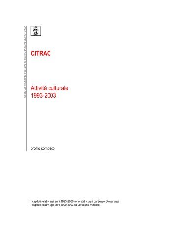 31.12_Attività annuale circolo - Citrac