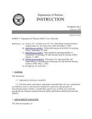 DoD Instruction 8100.3 - Joint Interoperability Test Command ...