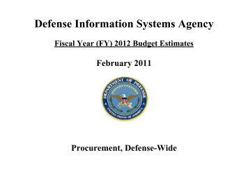 Defense Information Systems Agency (DISA) - Comptroller