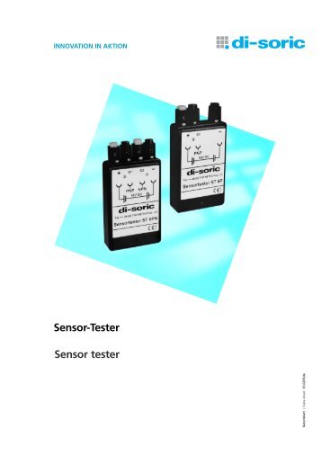 Sensor-Tester Sensor tester