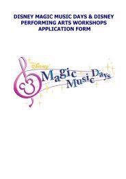 Disney Magic Music Days & Disney Performing Arts - Disneyland Paris