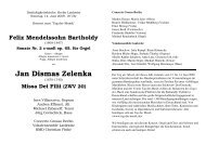 Jan Dismas Zelenka - Vokalensemble Lankwitz