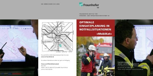 MobiKat« OPTIMALE EINSATZPLANUNG IN NOTFALLSITUATIONEN