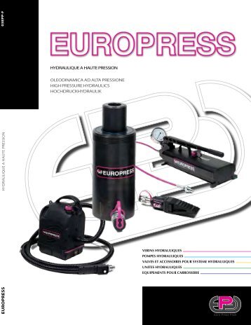 pompes à main en alliage léger 700 - Euro Press Pack