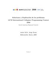 Soluciones y Explicación de los problemas ACM ... - ICPC Bolivia