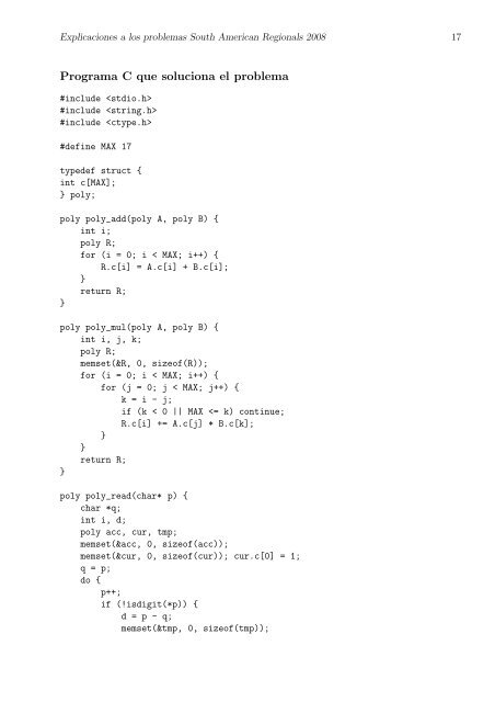 Soluciones y Explicación de los problemas ACM ... - ICPC Bolivia