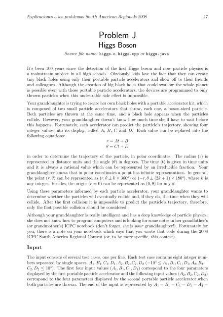 Soluciones y Explicación de los problemas ACM ... - ICPC Bolivia