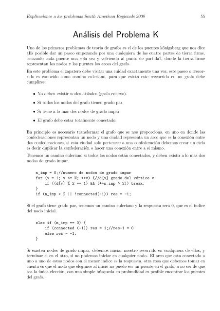 Soluciones y Explicación de los problemas ACM ... - ICPC Bolivia