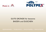 Made in Gute Gründe für besseres Baden und duschen - Polypex