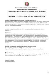 MASTER I° LIVELLO 