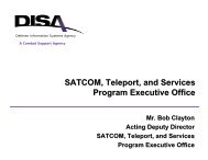 SATCOM, Teleport, and Services Program Executive Office