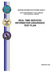 real time services information assurance test plan - Defense ...