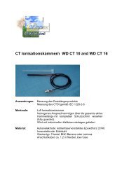 CT Ionisationskammern WD CT 10 and WD CT 16 - Elimpex