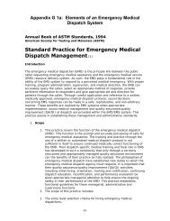 Standard Practice for Emergency Medical Dispatch ... - NHTSA