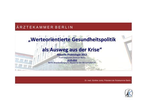 WerteGesPolitik-10 5 12 FIN - Ärztekammer Berlin