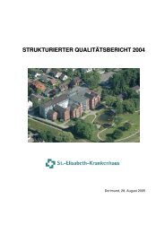 strukturierter qualitätsbericht 2004 - St.-Elisabeth Krankenhaus