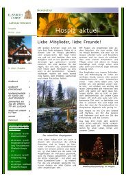 Newsletter Winter 2009.pub - Elisabeth Hospiz