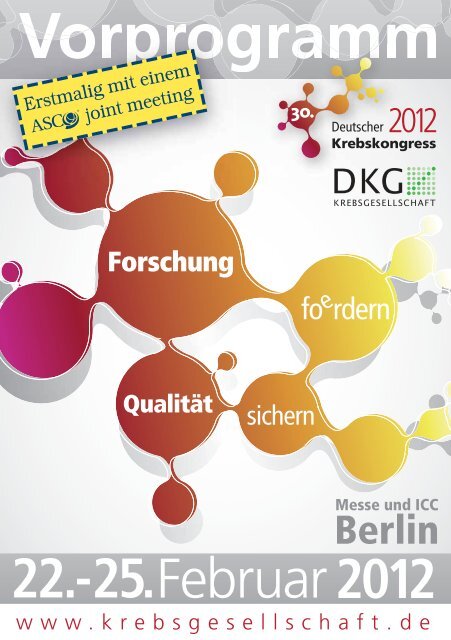Vorprogramm - Deutschen Krebskongress