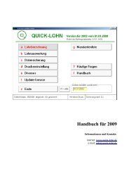 Handbuch für 2009 - Quick-Lohn