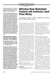 NR/Carbon Black Masterbatch Produced with Continuous Liquid ... - KI