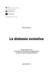 La dislessia evolutiva - Centro di Supporto Territoriale di Lod