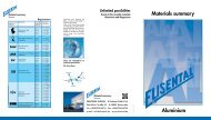 Materials summary Aluminium - Drahtwerk ELISENTAL