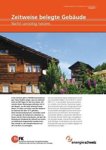 Zeitweise belegte Gebäude