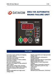 DKG-105 AUTOMATIC MAINS FAILURE UNIT - Datakom