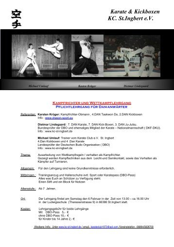 Karate & Kickboxen KC. St.Ingbert e.V. - Budo Sport Report