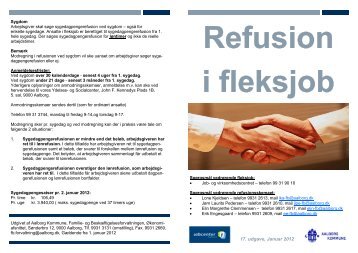 Refusion i fleksjob - Aalborg Kommune