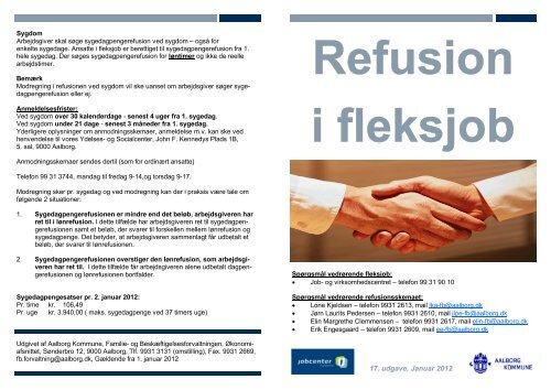 Refusion i fleksjob - Aalborg Kommune