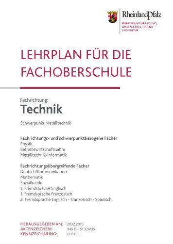 LP FOS Metalltechnik - Realschule plus