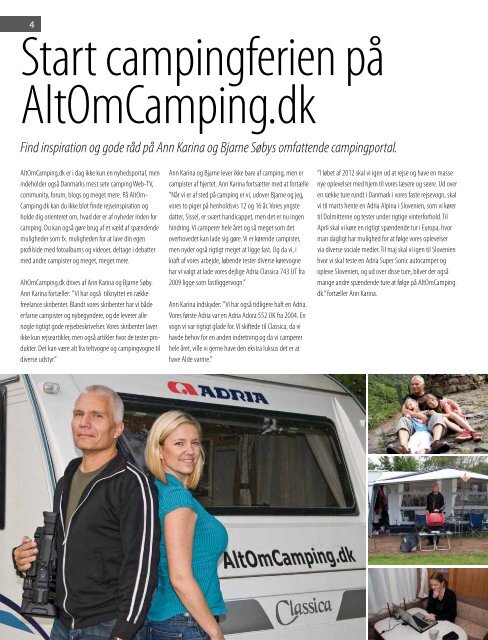 Campingmagasinet - ADRIA DANMARK